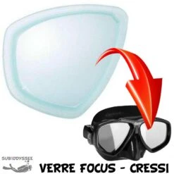 Verre Correcteur Masque FOCUS Négatif (-1.0 à -8.0) - Cressi