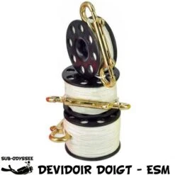Dévidoir à Doigt BLANC Pour Parachute Palier - Finger Spool 20, 30 Ou 50m