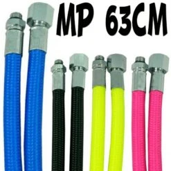 Flexible MP Tressé 63cm Moyenne Pression 3/8" Pour Détendeur De Plongée