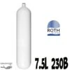 Fut Nû De Bouteille 7.5 Litres 230Bars Acier - Roth