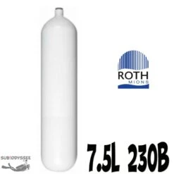 Fut Nû De Bouteille 7.5 Litres 230Bars Acier - Roth
